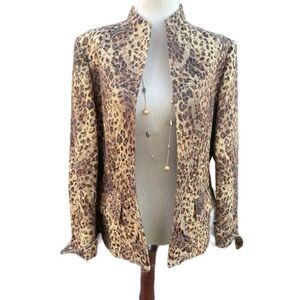 Austin Reed ~ Size 10 ~ Vintage ~ Brown ~ Safari Design W/ Embroidery Jacket